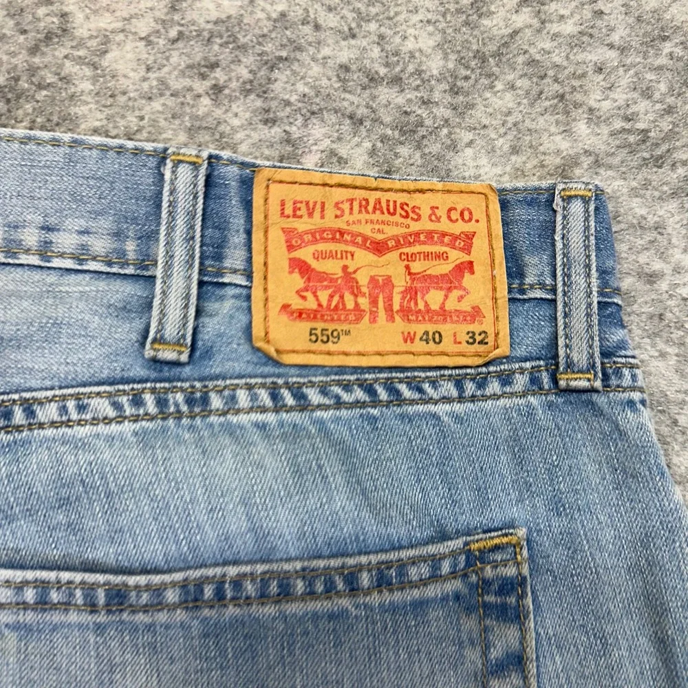 Lot of 4 Levi's 559 560 Relaxed Fit Jeans Mens 40x32 Blue Denim Work Pant Bundle